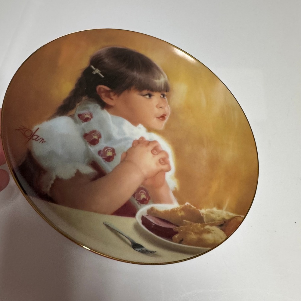 Donald Zolan I'm‎ Thankful Too 1987 Thanksgiving Day Plate Pemberton & Oakes
